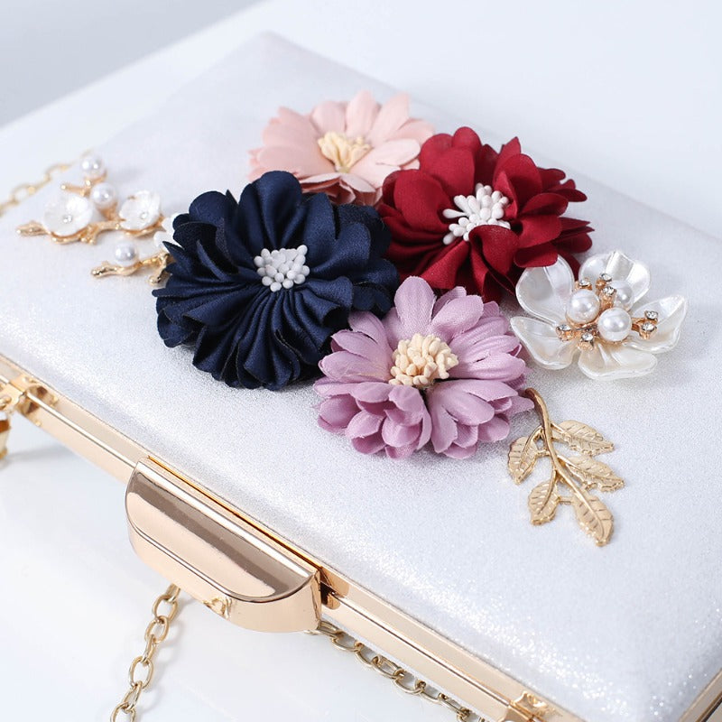 Wholesale Luxury Premium Design Flower Set Bead Handbag